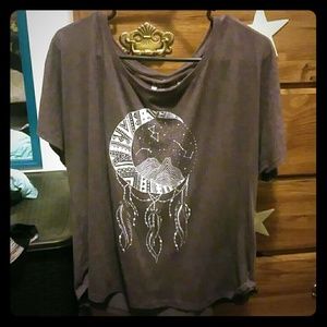 Graphic Tee moon/constellations/dreamcatcher